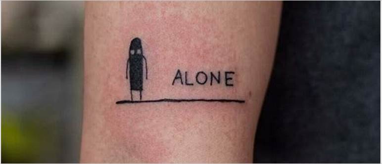 Meaningful loneliness tattoo